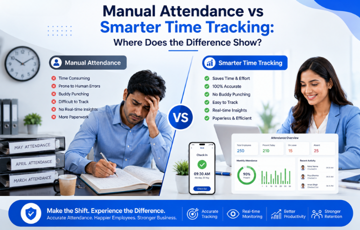 Manual Attendance vs Smarter Time Tracking: Where Does the Difference Show?